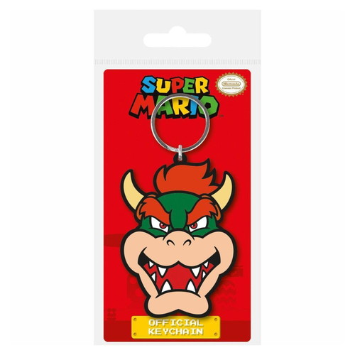 Super Mario Rubber Keychain Bowser new 6 cm