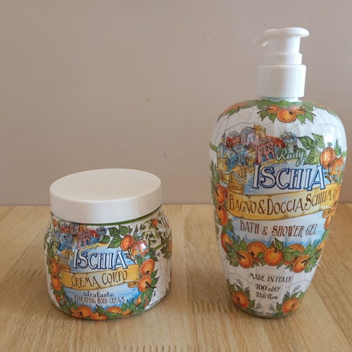 Rudy Ischia Bath & Shower Gel and Body Cream set new, sealed