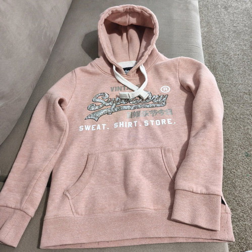 Superdry women's pink hoodie like new no 38