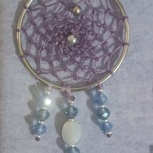 Handmade dreamcatcher earrings new, macrame hoops multicolor