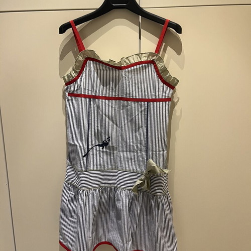 Sam 0-13 Girls' Dress size 14 like new, white with blue stripes