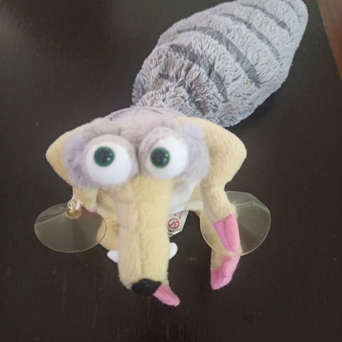 Scrat Ice Age 3 plush figure with suction cups, like new