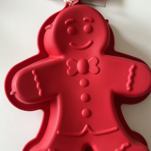 Christmas silicone cake mould red new