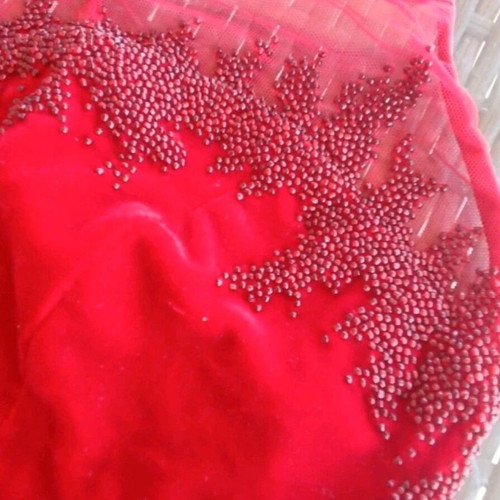 Raxevsky Medium crop top red velvet like new