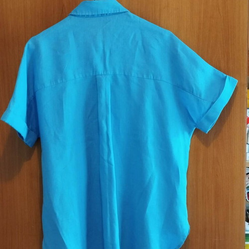 MNG light blue women's shirt linen size S like new