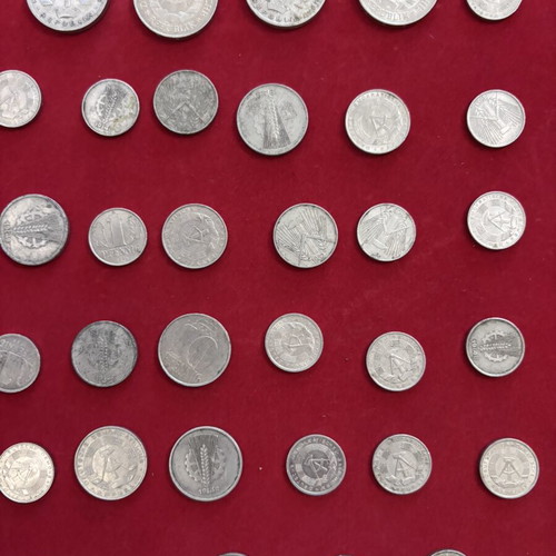 East German coins, 45 pieces