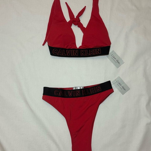 Calvin Klein women's swimsuit set new, red XS