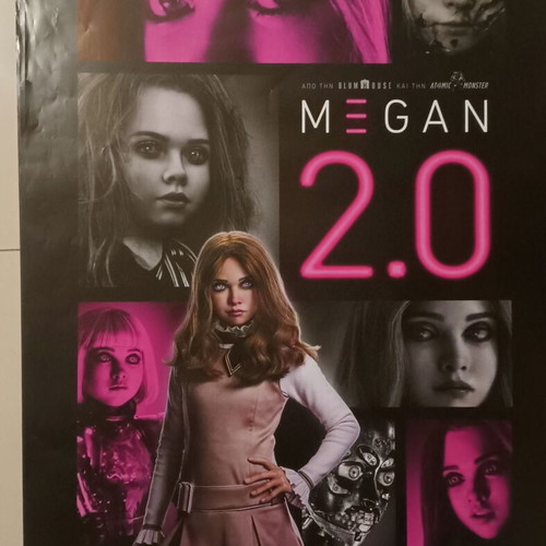 Megan 2.0 poster like new, 70cm x 100cm