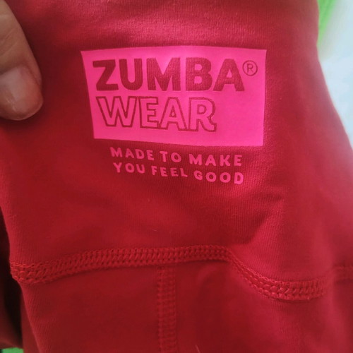Zumba Wear red leggings new, size S