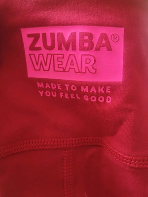 Zumba Wear red leggings new, size S