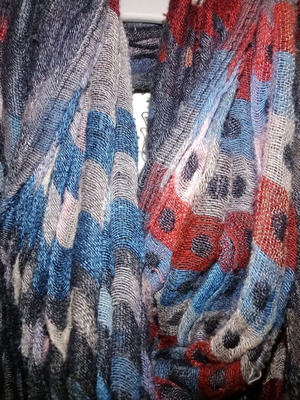 Scarf used, colorful, warm and soft