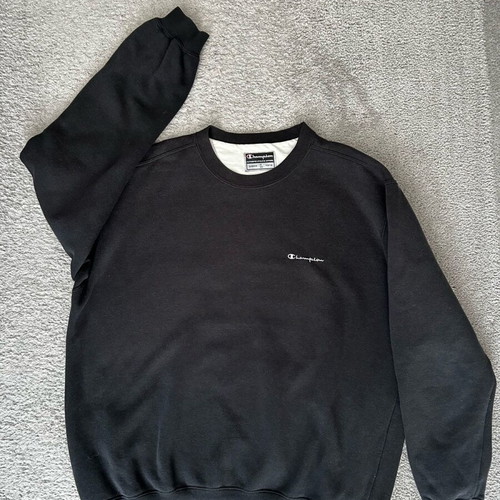 Champion Crewneck Sweatshirt Mens Large Black used