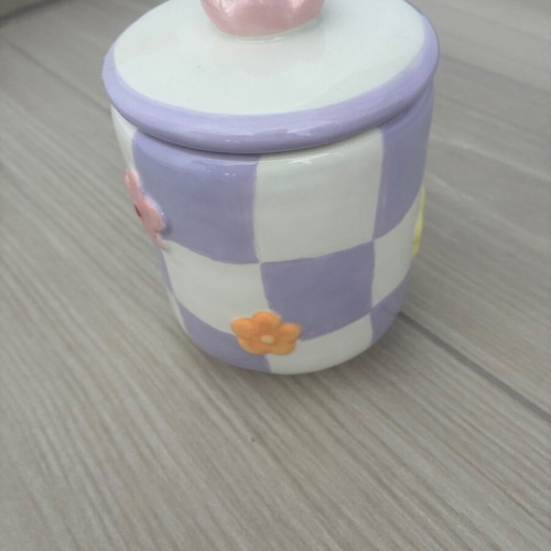 Ceramic storage jar new, unused