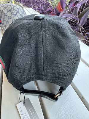 Gucci black cap, one size
