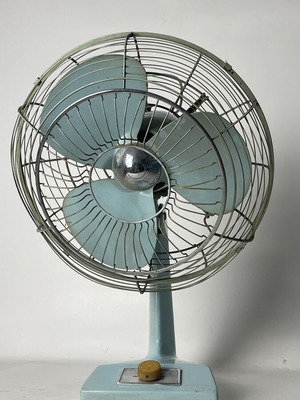 Hitachi A.C. Desk Fan 30cm 12” used vintage, Japanese retro design
