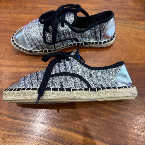 Cuple espadrilles new blue-silver size 37