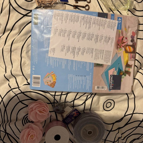 Craft set like new with scrapbooking and decorative items