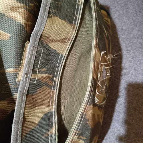 Camouflage bag used, suitable for travel or work, brown and green