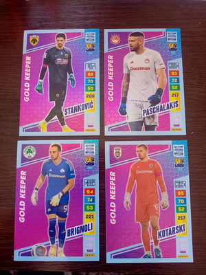 Gold Keeper Superleague Panini 2024 new cards, pack of 4