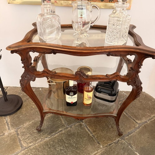 Ottocento bar cart circa 1850, like new