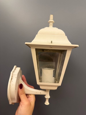 Laterna wall lights used, set of 4 with bulbs