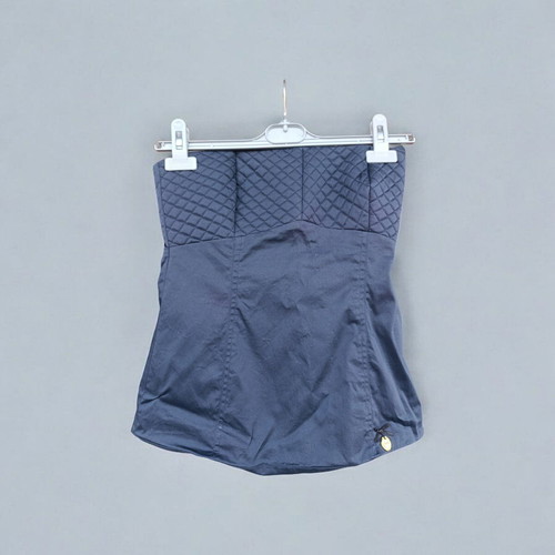 Lynne Blue Bustier Corset with Zipper like new, size S