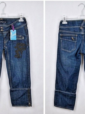 Pepe Jeans London Vintage Capri Cropped Denim Size 27 Brand New