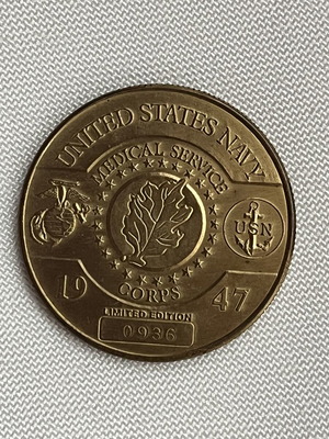 American Military Challenge Coin US Navy Limited Edition like new