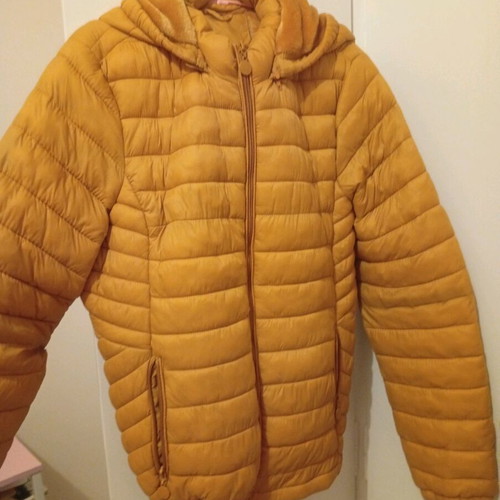 Hooded jacket new, yellow, size XL