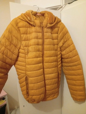 Hooded jacket new, yellow, size XL