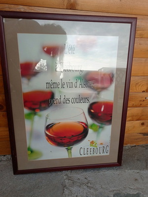 Cleebutg Wine framed print used