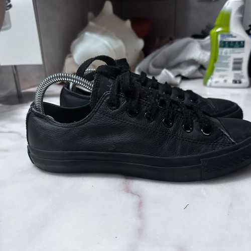 Converse All Star leather sneakers size 40, like new, black
