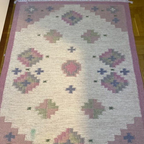 Handmade all-wool rug like new 1.2x1.8