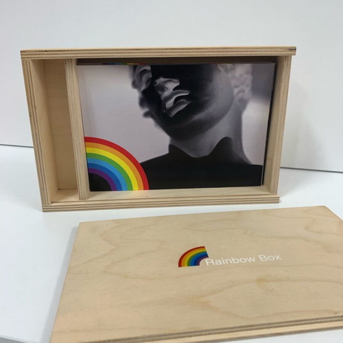 Rainbow Box collectible unique box with 23 signed photos of ancient Greece like new