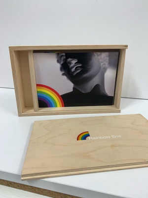 Rainbow Box collectible unique box with 23 signed photos of ancient Greece like new