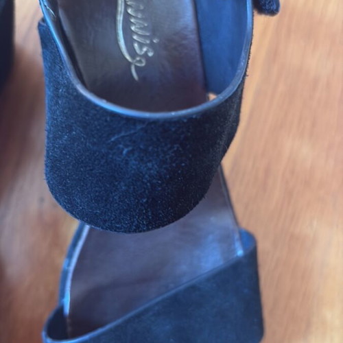 Marco Tozzi platform sandals used, pack of 3, size 38, black and silver