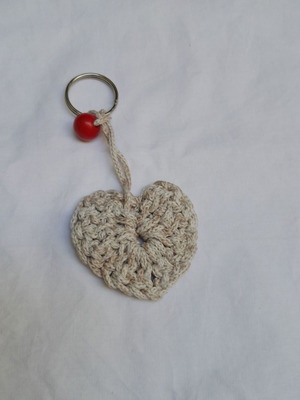 Charms handmade keychain gray
