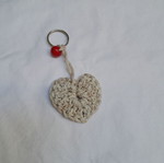 Charms handmade keychain gray