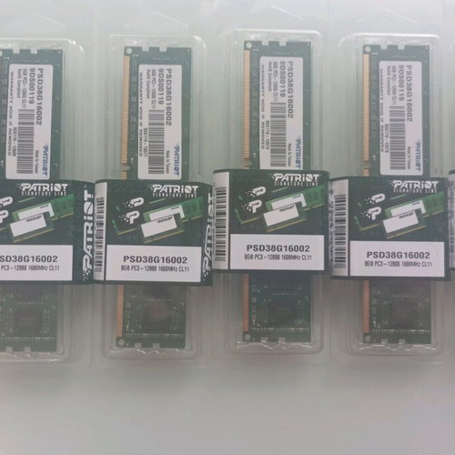 Patriot Signature Line 8GB DDR3 1600MHz RAM sealed, pack of 6 modules