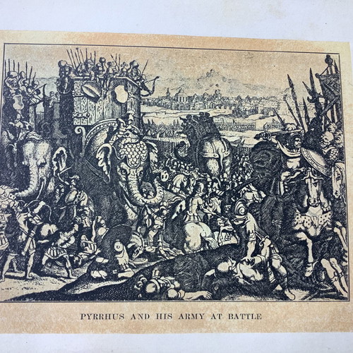 Woodcut Pyrrhus King of Epirus with His Army used