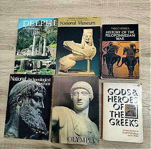Παλιά Βιβλία στα Αγγλικά Μουσείο Δελφών, Εθνικό Αρχαιολογικό Μουσείο, Αρχαία Ολυμπία, Θεόι και ήρωες των Ελλήνων, Πελοποννησιακός Πόλεμος