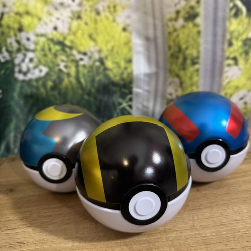Pokeball tins, empty, set of 3