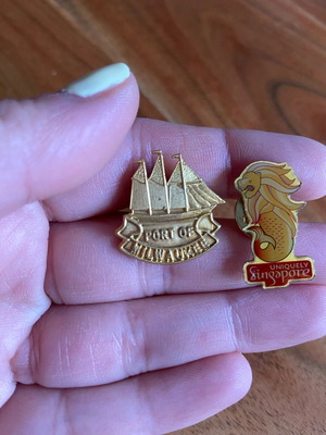 Συλλεκτικά pins μεταχειρισμένα, παλιά αναμνηστικά καρφίτσες