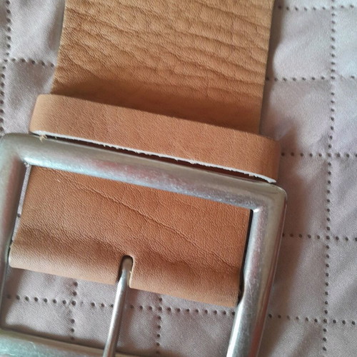 Leather belt 120 like new brown