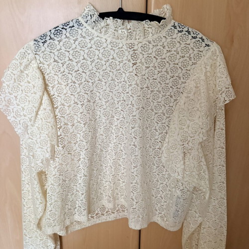Zara blouse new, beige, size L