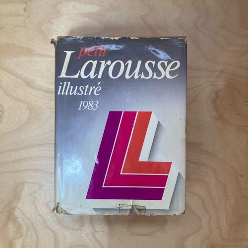 Petit Larousse dictionary used, French illustrated 1983