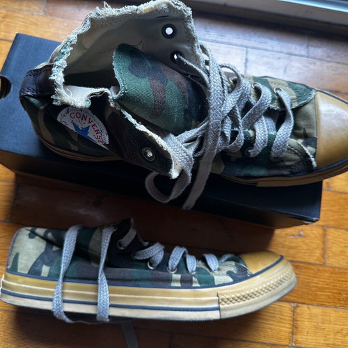 All Stars Converse men's shoes military color size 44.5 used