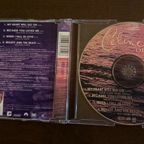 Céline Dion My Heart Will Go On Maxi-Single CD used with 4 hits