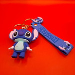Stitch keychain new, blue