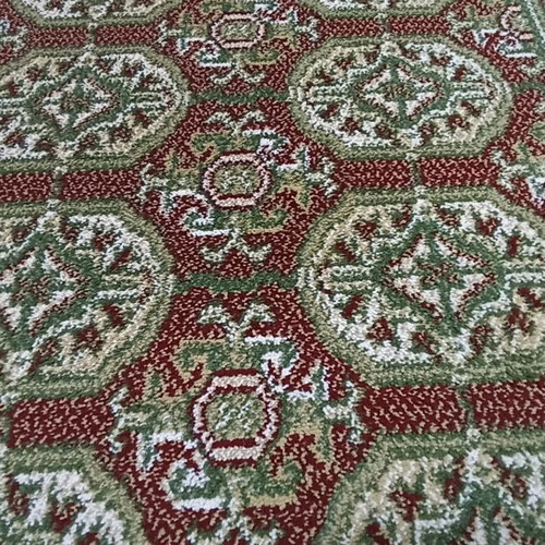 Wool runner rug by the meter with beautiful colors and pattern
